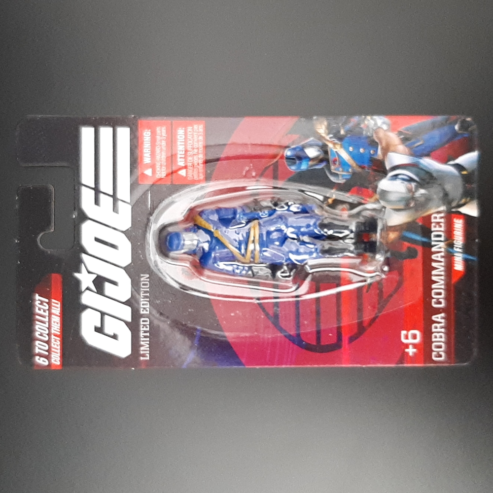 GI Joe Cobra Commander Limited Edition Series Mini Figurine Hasbro 2.5" Toy